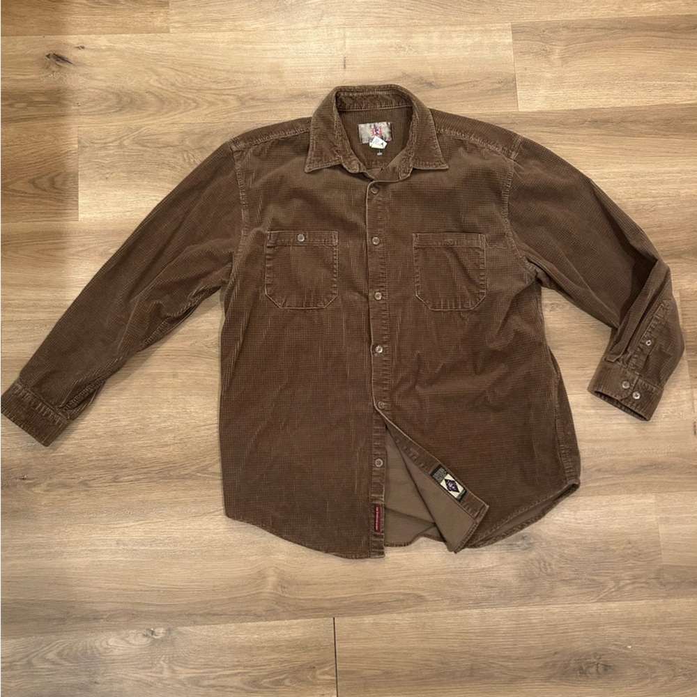 The Territory Ahead Vintage Brown Button Down Shirt